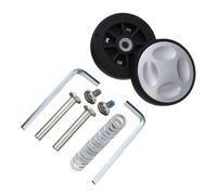 GBSONGJIN Kofferrollen Ersatzrollen, Koffer Rollen Ersatz 2 Stücke Ersetzen Räder Mit Schraube for Reisegepäck Koffer Achsen Reparatur Kit Leise Lenkrolle DIY(52 x 12mm)