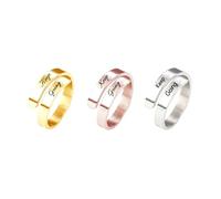 GBTROEY Personalisierte Name Ring für Frauen - benutzerdefinierte Spirale Twist eingraviert Name/Datum Ring, einstellbare offene Wrap Promise Schmuck Geschenk für Hochzeit Engagement