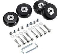 GBZIJIE Koffer Ersatzrollen VerschleißFeste 4-teiliges Reparaturset for Räder mit Schrauben Reisegepäck, Kofferräder, Achsen, 40/45/50/60 mm, geräuscharme Lenkrollenreparatur(40mm-4Pcs)