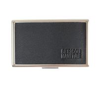 GC ® Original Edelmetall Case kompatibel mit GLO neo sticks - Zigarettenetui/Neostick-etui aus Edelstahl mit echtem Leder (black)