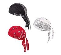 Gcljlmy 3er Set Herren Damen Kappe Kopftuch Schal Kappe Beanie Sommer Chemo, Elastischer Turban, Bandana Slouch
