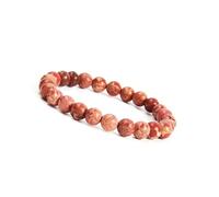 GD GOOD.designs Chakra Perlenarmband aus 8 mm Meeressediment Jaspis Natursteinen (rot) rotfarben Chakraarmband Frauenarmand Herrenarmband rotesarmband armbandrot Yogaarmband
