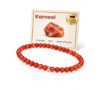 GD GOOD.designs Perlenarmband Damen - 4mm Naturstein Edelstein Armband mit 925 Silber Perle, Kugelarmband, Geschenk für Frauen (Valentinstag, Geburtstag)