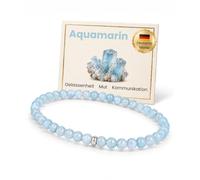 GD GOOD.designs Perlenarmband Damen - 4mm Naturstein Edelstein Armband mit 925 Silber Perle, Kugelarmband, Geschenk für Frauen (Valentinstag, Geburtstag)