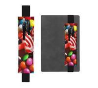 GDSHJKLW Bunte Federmappe mit elastischem Band, abnehmbares PU-Leder-Stiftetui, Tagebuch, Federmäppchen, Bürobedarf, Geschenk für Hardcover-Tagebücher, Notizbücher, Planer