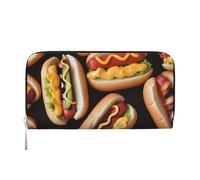 GDSHJKLW Damen-Geldbörse, lustig, mit Reißverschluss, PU-Leder, Handy-Clutch, Kartenhalter, Organizer für Damen, Schwarz, Einheitsgröße, Schwarz , Einheitsgröße