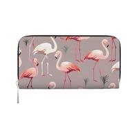GDSHJKLW Damen-Geldbörse, rosa Flamingo-Muster, Reißverschluss, PU-Leder, Handy-Clutch, Kartenhalter, Organizer für Damen, Schwarz, Einheitsgröße, Schwarz , Einheitsgröße