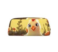 GDSHJKLW Federmäppchen aus Leder, großes Fassungsvermögen, Make-up-Tasche mit Reißverschluss, für Damen und Herren, Reise-Kulturbeutel, wasserdicht, Kosmetiktasche, weit geöffnetes Münzfach