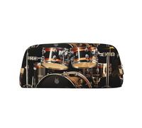 GDSHJKLW Federmäppchen aus Leder, großes Fassungsvermögen, Make-up-Tasche mit Reißverschluss, für Damen und Herren, Reise-Kulturbeutel, wasserdicht, Kosmetiktasche, weit geöffnete Münztasche