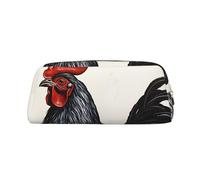 GDSHJKLW Federmäppchen aus Leder, mit großem Fassungsvermögen, Make-up-Tasche mit Reißverschluss, für Damen und Herren, Reise-Kulturbeutel, wasserdicht, Kosmetiktasche, weit geöffnetes Münzfach