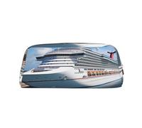 GDSHJKLW Federmäppchen mit Kreuzfahrtschiffen, großes Fassungsvermögen, Stifttasche, Reißverschluss, Make-up-Tasche für Damen und Herren, Reise-Kulturbeutel, wasserdicht, Kosmetiktasche, weit