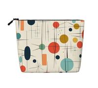 GDSHJKLW Make-up-Tasche aus Leinen für Damen, wasserdicht, Reise-Kosmetik-Organizer, leichter Reißverschluss, Reise-Kulturbeutel, Organizer, moderne Make-up-Pinsel-Aufbewahrungstasche