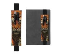 GDSHJKLW Stiftehalter mit elastischem Band, abnehmbares PU-Leder, Stifteetui, Tagebuch, Federmäppchen, Bürobedarf, Geschenk für Hardcover-Tagebücher, Notizbücher, Planer