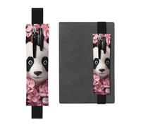 GDSHJKLW Stiftehalter mit elastischem Band, abnehmbares PU-Leder, Stifteetui, Tagebuch, Federmäppchen, Bürobedarf, Geschenk für Hardcover-Tagebücher, Notizbücher, Planer, Rosa