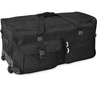 Gear Up Extra großer Trolley - Reisekoffer Reisetasche 80 100 120 oder 150 Liter wählbar Farbe Schwarz/120 Liter