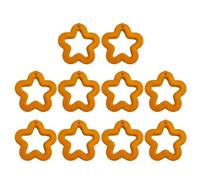 Geavonyg 10pcs/Pack Hohle Fünfzackige Stern Acrylperlen Gemischte Perlen Halskette Armbänder Schmuckmaterial Accryl Acryl Perlen Kit