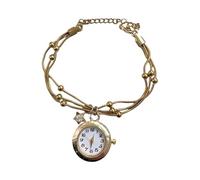 Geavonyg 2 Handgefertigte Vintage Fransenuhr mit beweglichen und verstellbarem Verschluss, einzigartiges Schmuckgeschenk für Ihr Vintage Taschenuhr Armband