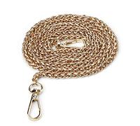 GEBAUM 1,2 m lang Taschengurt Gold, Taschengurte zum Wechseln, Taschenkette mit Schnalle aus Metallmaterial, Abnehmbare, für Umhängetasche, Handtaschenkette, Taschenzubehör