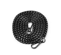 GEBAUM Trageriemen für Handtaschen, Schultergurt für Taschen Schwarz, 1,2 m Handtaschenkette, Abnehmbare Taschenkette mit Druckhaken, Geeignet für Umhängetasche, Handtaschenkette