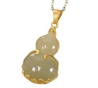 Gebet Halskette, Chinesische natürliche grüne Jade Kür nhänger Halskette, Mode Glücksamulett Schmuck Zubehör 1 Stück