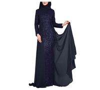 Gebetskleidung für Frauen - Muslimische Kleider Damen Elegant - Abaya Ramadan Sommerkleid Lang Gebetskleid Kaftan Strand Maxikleider Orientalisches Kostüm Festliche Muslimische Kleidung Frauen