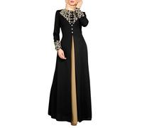 Gebetskleidung für Frauen - Muslimische Kleider Damen Elegant - Abaya Ramadan Sommerkleider Leicht Und Luftig Gebetskleid Kaftan Strand Maxikleider Orientalisches Kostüm Muslimische Kleidung Frauen