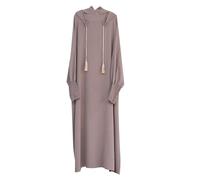 Gebetskleidung für Frauen Muslimische Kleider - Sommerkleid Leicht Lang Abaya Ramadan Kleidung Langarm Gebetskleid Kaftan Strand Maxikleider Muslimische Kleidung Frauen Orientalisches Kostüm