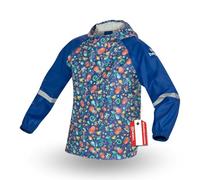 Gebol Kinder Regenjacke wasserdicht mit Kapuze - leichte atmungsaktive Outdoor Jacke mit Reflektoren für Mädchen & Jungen - Matschjacke „Little Helpers”