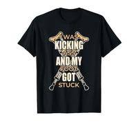 Gebrochenes Bein Ich trat in den Hintern und Mein Fuß steckte fest Preisgünstiges Grafik-T-Shirt