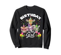 Geburtstag Mädchen Tiere Zoo Party Dschungel Zoo Geburtstag Safari Sweatshirt