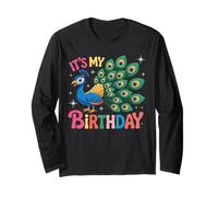Geburtstag Pfau Damen Herren & Kinder Langarmshirt
