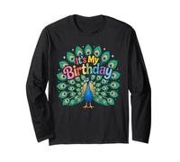 Geburtstag Pfau Damen Herren & Kinder Langarmshirt