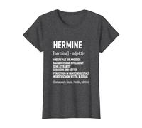 Geburtstag Tshirt Frau Lustig Spruch Name Vorname Hermine T-Shirt, Damen, Anthrazit Meliert, 3XL