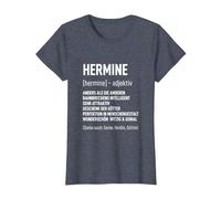 Geburtstag Tshirt Frau Lustig Spruch Name Vorname Hermine T-Shirt, Damen, Blau Meliert, 3XL
