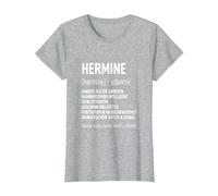 Geburtstag Tshirt Frau Lustig Spruch Name Vorname Hermine T-Shirt, Damen, Grau Meliert, XL