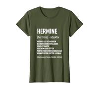 Geburtstag Tshirt Frau Lustig Spruch Name Vorname Hermine T-Shirt, Damen, Olivgrün, 3XL
