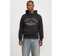 Gedruckt Kapuzenpullover L Schwarz
