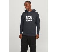 Gedruckt Kapuzenpullover M Grau