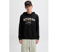 Gedruckt Kapuzenpullover M Schwarz