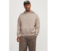 Gedruckt Kapuzenpullover S Beige