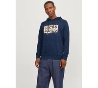 Gedruckt Kapuzenpullover XXL Blau