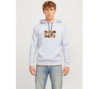 Gedruckt Kapuzenpullover XXL Grau