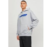 Gedruckt Kapuzenpullover XXL Grau