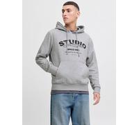 Gedruckt Kapuzenpullover XXL Grau