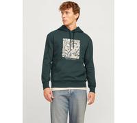 Gedruckt Kapuzenpullover XXL Grün