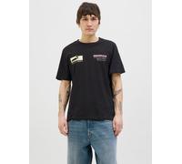 Gedruckt T-shirt M Schwarz