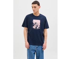 Gedruckt T-shirt S Blau