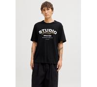 Gedruckt T-shirt S Schwarz
