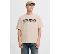 Gedruckt T-shirt XS Beige