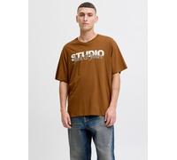 Gedruckt T-shirt XS Braun